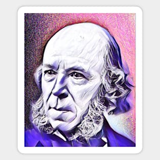 Herbert Spencer Pink Portrait | Herbert Spencer Artwork 7 Magnet